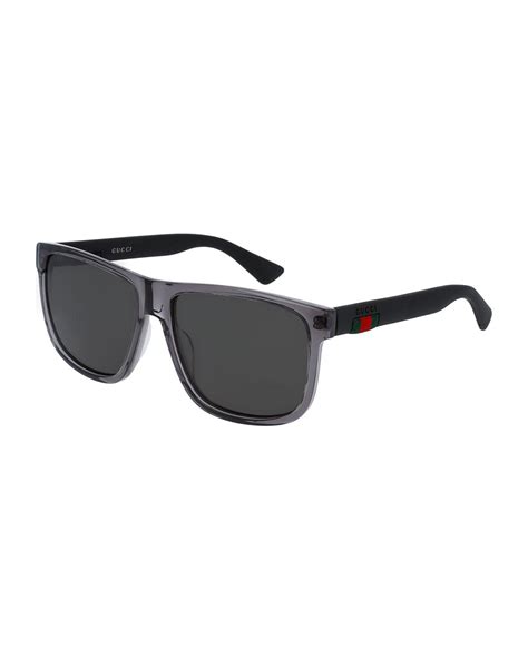 gucci mens sunglasses square|Gucci polarized sunglasses men's.